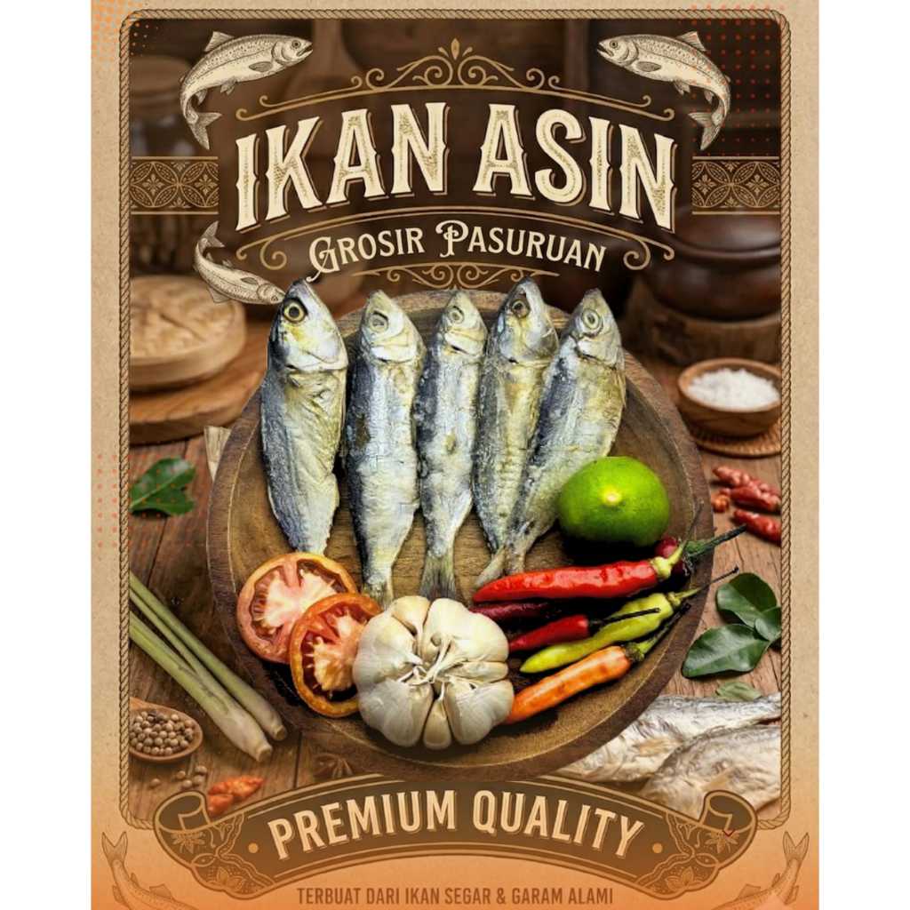 ISIN PASURUAN | Ikan Asin Peda putih /kembung putih Gurih Kualitas Premium