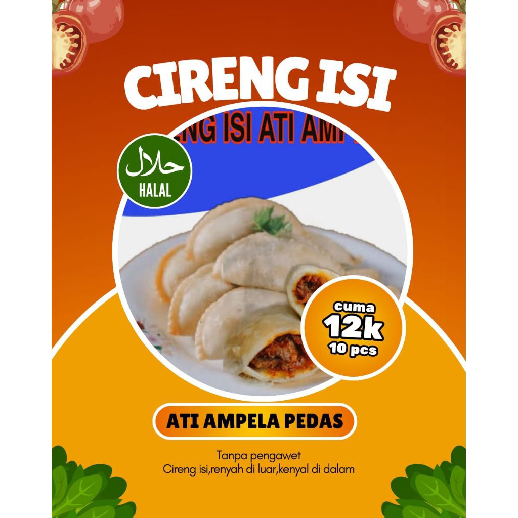 cireng isi ati ampela pedas