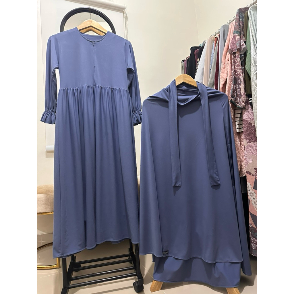 PL Set gamis jersey anak