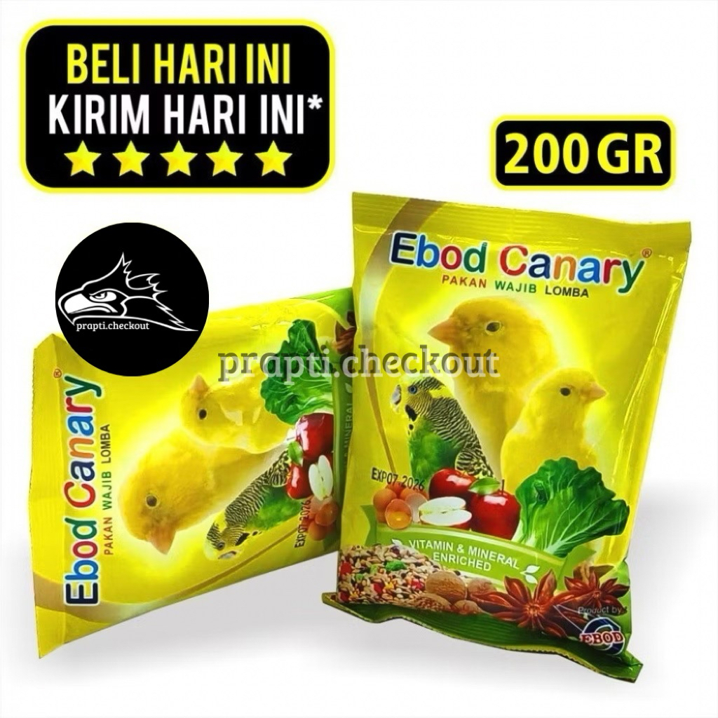 Ebod Kenari Pakan Burung Harian Gacor Pakan Harian Burung Kenari