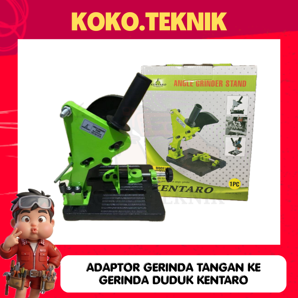Dudukan Gerinda Kentaro Stand Grinder tangan menjadi Gerinda duduk