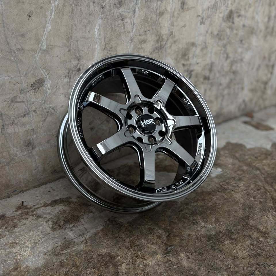 Velg Mobil Racing TE37 Black Chrome Ring17  HSR BOROKO TJH R17 Buat Jazz Avanza Xenia Mobilio Yaris