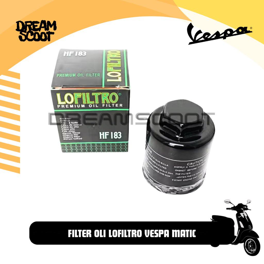 Filter Oli Lofiltro Vespa Matic Vespa Sprint Vespa Primavera Vespa S Vespa LX Vespa GTS Filter oli v
