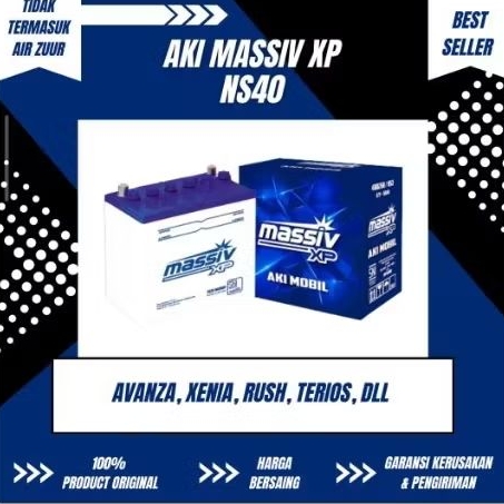 Aki Mobil Massiv XP NS40 / 34B20R 12V 32AH (Aki basah)