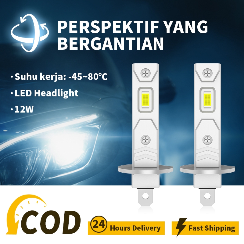 Lampu Depan Mobil LED 4000LM dari SimpleLife Store, Lampu Depan Super Terang, Lampu Sorot Motor Pali