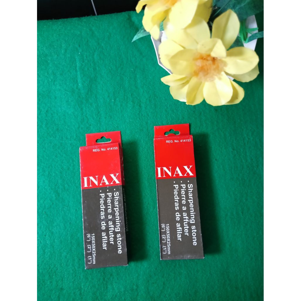 INAX - BATU ASAH UKURAN 6" - BATU GOSOK PENGASAH UNGKAL / PISAU - SERBAGUNA