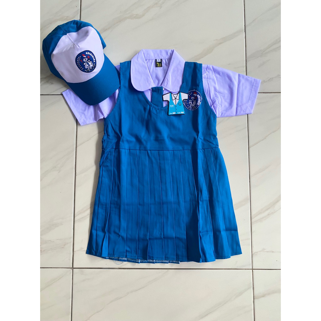 Seragam tk pgri seragam Nasional Seragam TK seragam sekolah seragam warna biru pendek murah