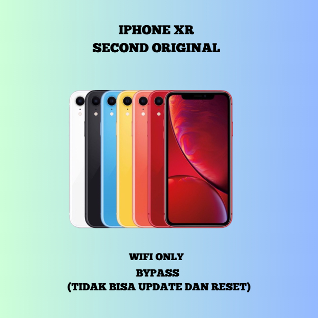 [Ready Stock] iPhone XR WIFI ONLY Game/Live/Buat Ngonten 64GB/128GB/256GB Bekas Second Original Mulu