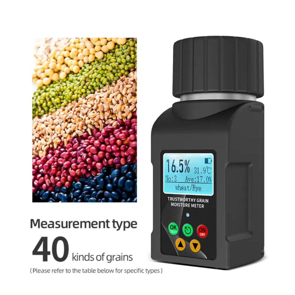 Grain Moisture Meter Analyzer Tester Alat Ukur Kadar Air ORI pengukur kadar air Biji Kopi Pinang cbl