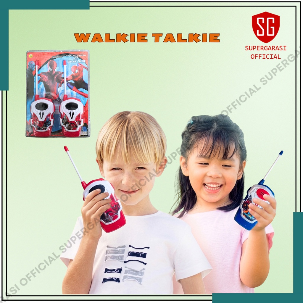 Walkie Talkie HT Karakter Anak Anak Mainan Komunikasi Jarak Jauh Anak