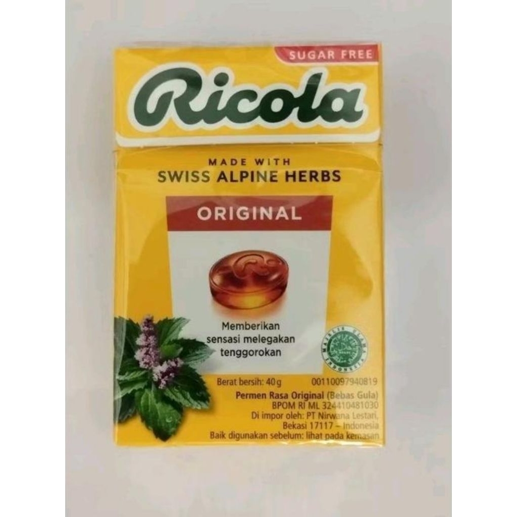 Ricola Sugar Free 40Gr