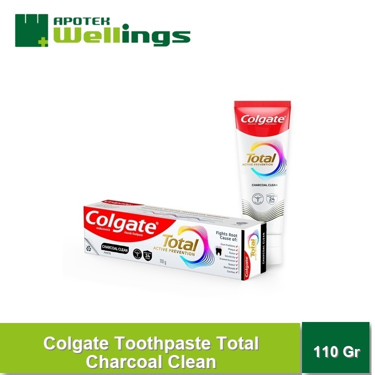 Wellings Colgate Toothpaste Total Charcoal Clean 110G