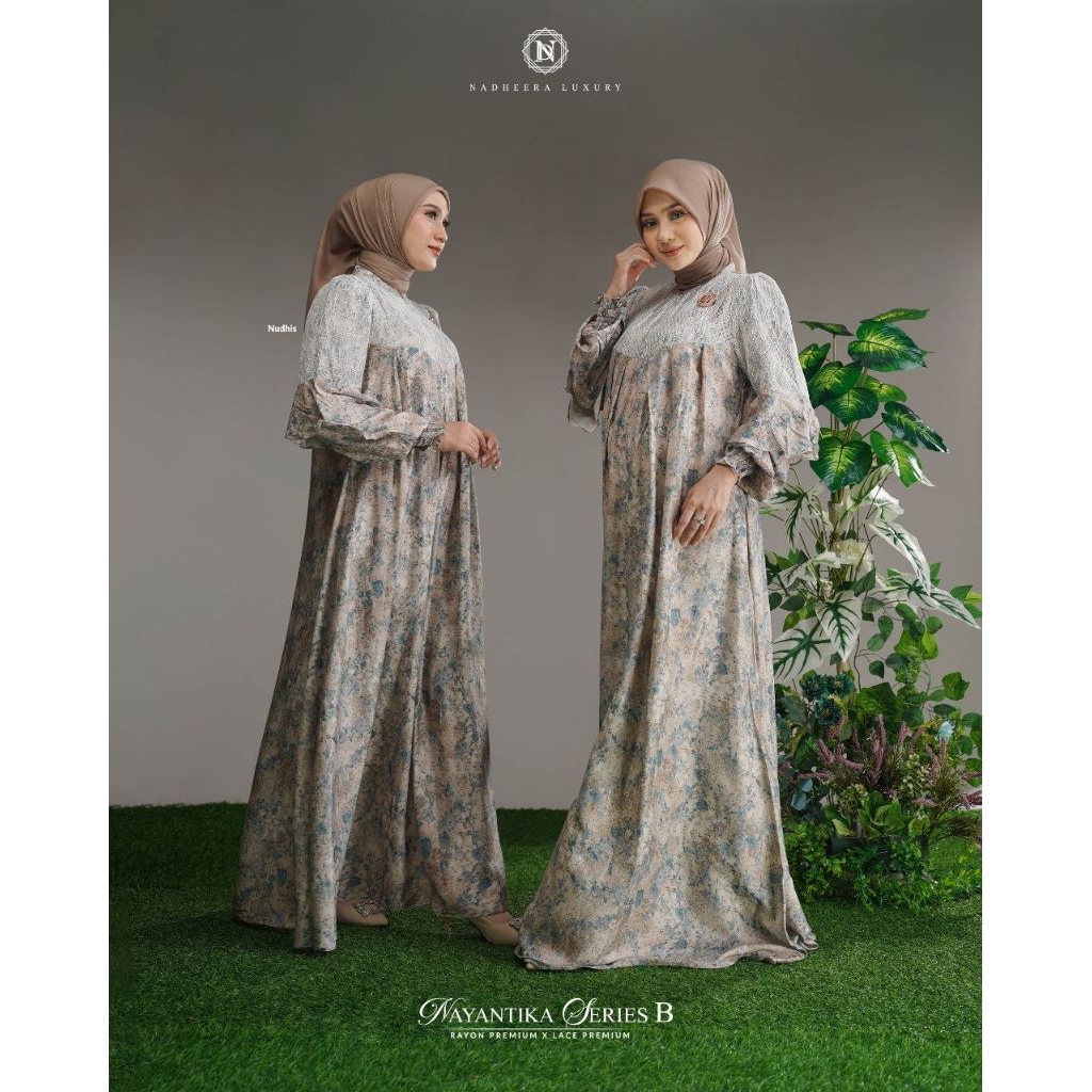 NAYANTIKA B DRESS & MIDI SERIES TERBARU NADHEERA LUXURY• GAMIS KONDANGAN PESTA LEBARAN• BISA COD