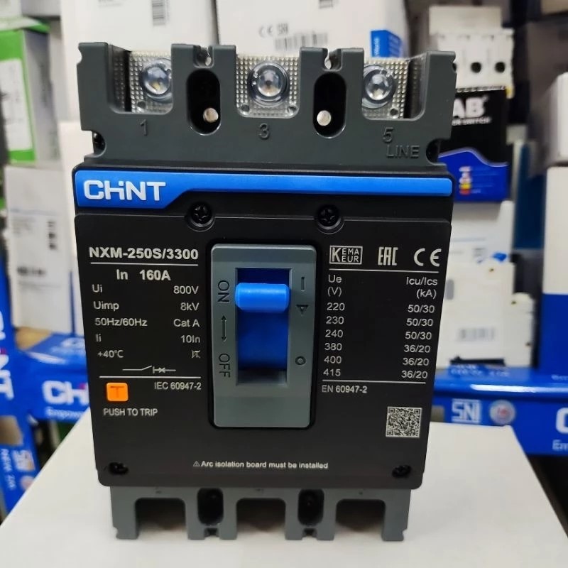 MCCB CHINT NXM250S 3P 160A 180A 200A 250A 36KA Chint Electric