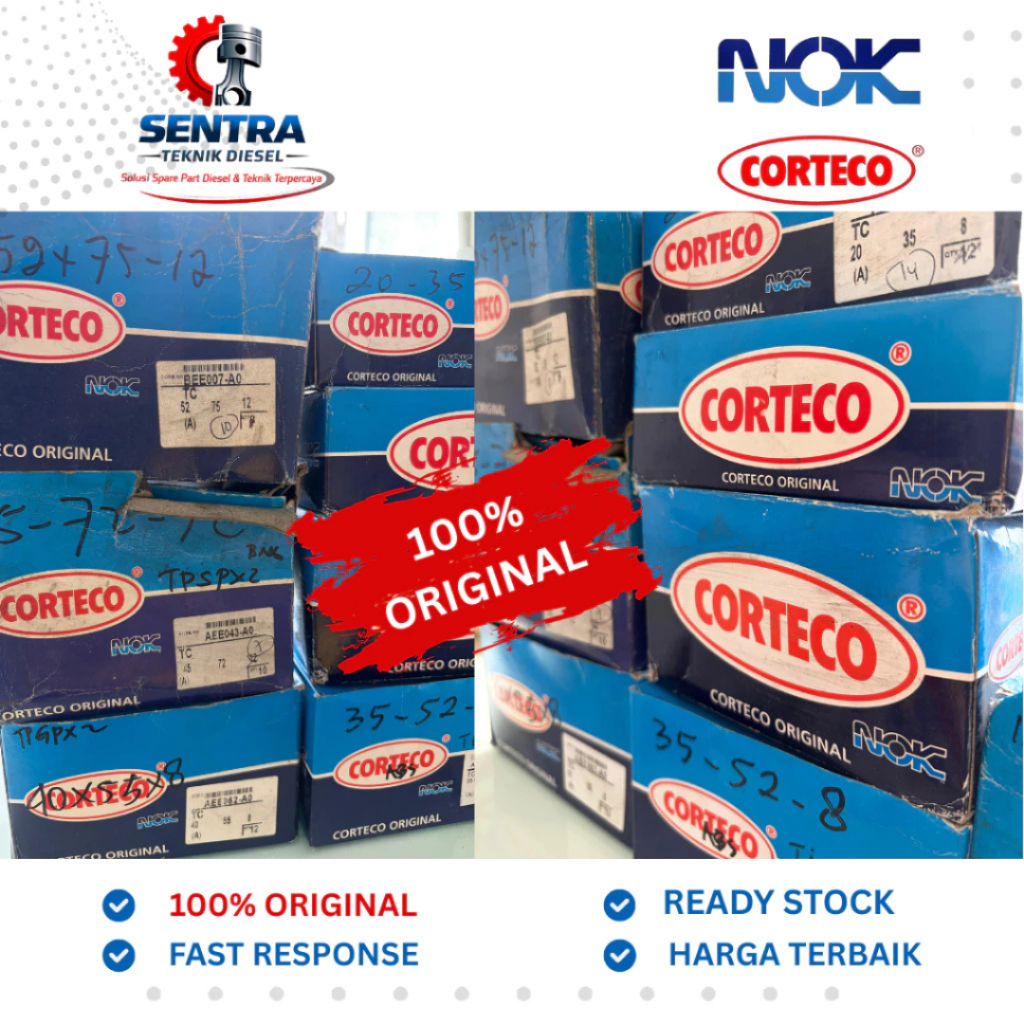 Corteco NOK Seal DCY 33 45 8/10.5 Original - Seal Shock Depan Vixion.
