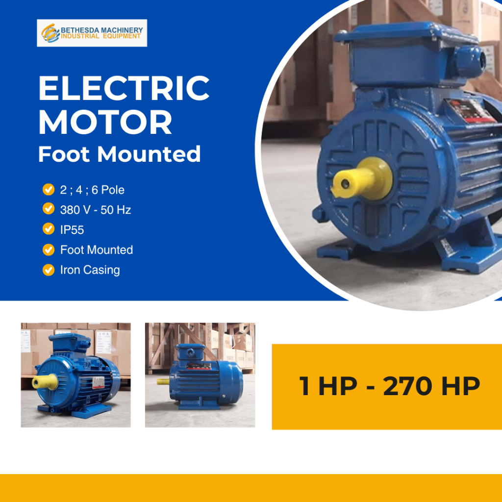 ADK 7.5 HP - Electric Motor 7.5 HP 5.5 kW 380 V 50 Hz Foot Mounted Iron Casing