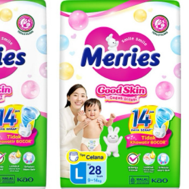 Makassar Merries Pants L28 Good Skin Popok / Popok Celana Bayi Merries