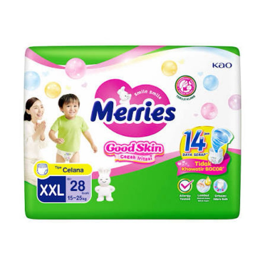 Makassar Merries Pants Goods Skin XXL 28 Popok Pampers Anak