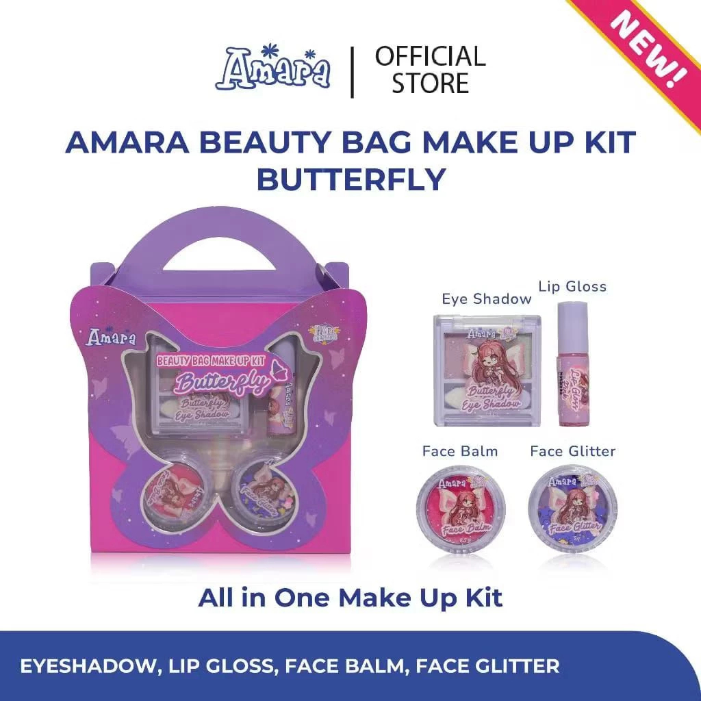 Amara Beauty Bag Make Up Kit Make Up Anak BPOM