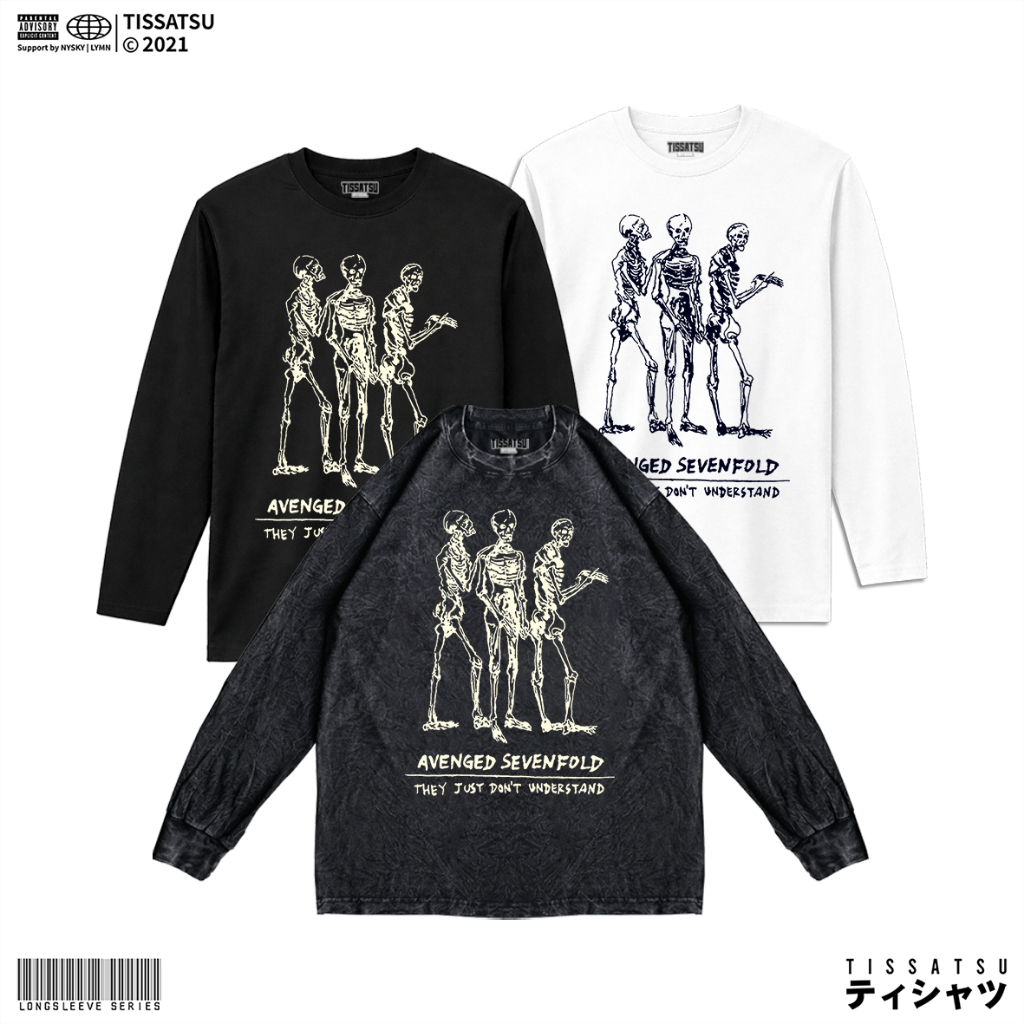 TISSATSU Longsleeve AVENGED SEVENFOLD Oversize / Baju Lengan Panjang AVS-5