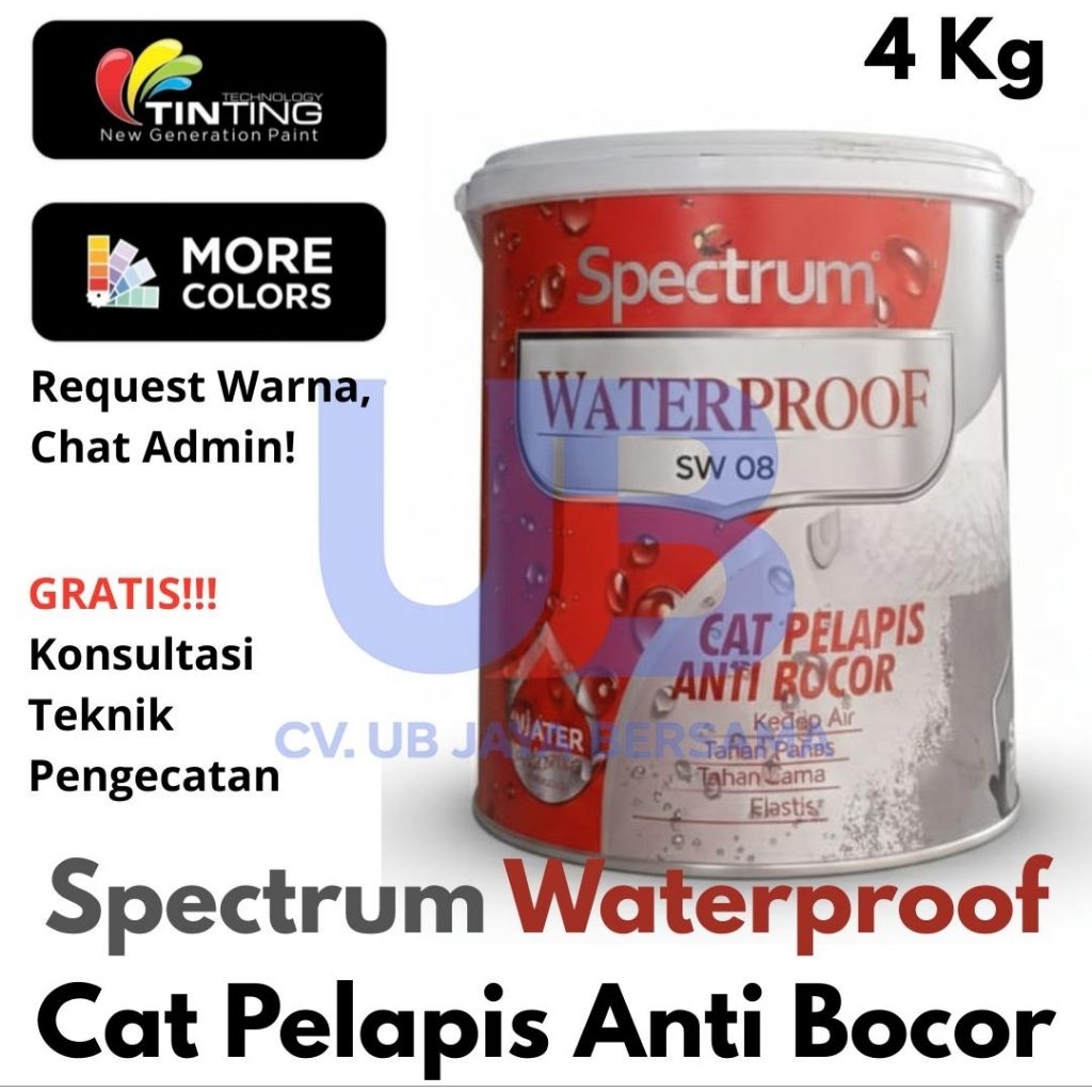 SPECTRUM WATERPROOF - Cat pelapis anti bocor