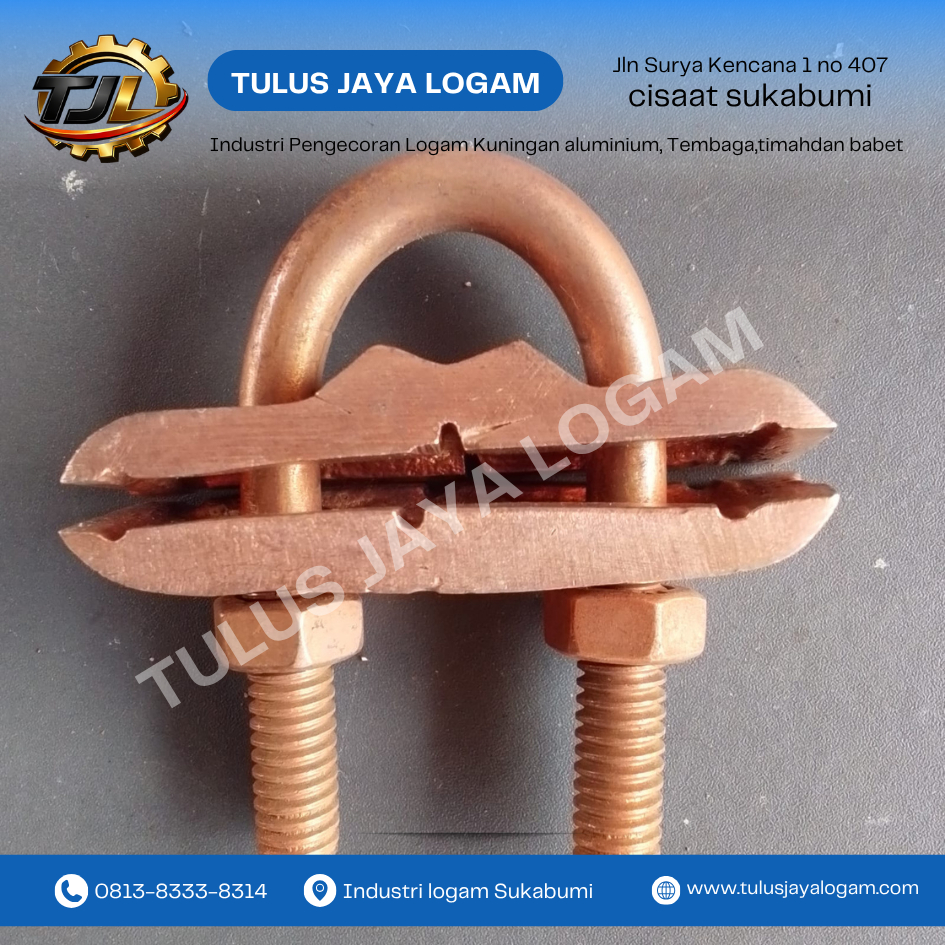 Klem U Bolt 3 Way – Clem U Bolt 3 Way | Kuingan Di lapisi Tembaga