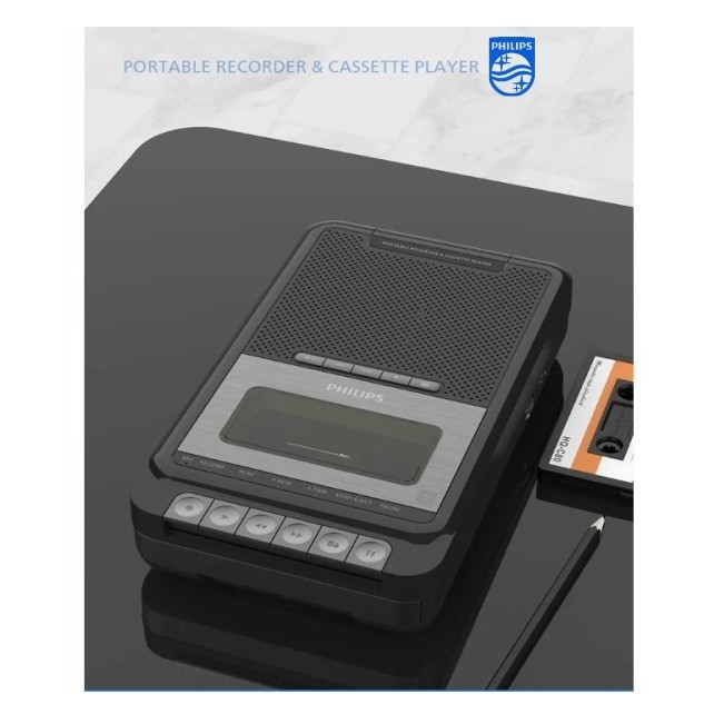 Portable Recorder and Cassette Player - MP3 Player USB and microSD card Player - Cassette Tape to MP