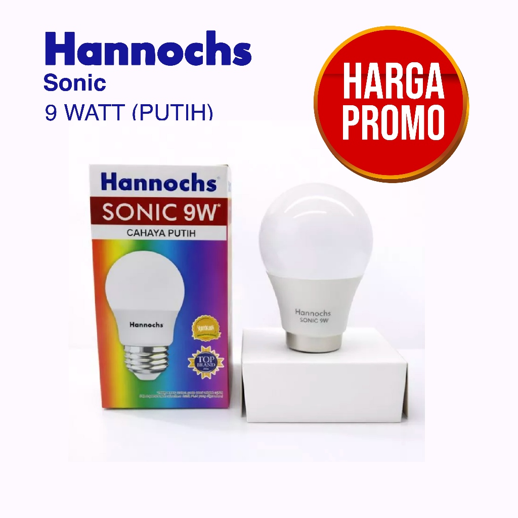 Lampu Hannochs LED 9 Watt Bohlam LED Hannochs Sonic Hemat Energi