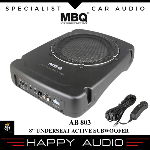 Subwoofer Active Underseat 8 inch MBQ AB 803 Sub Aktif Kolong Jok Mobil Original