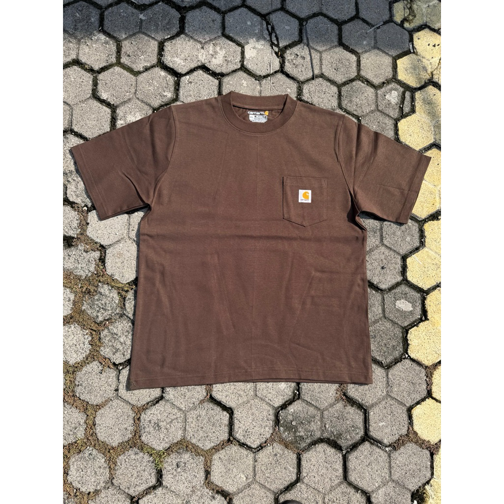 Tshirt Carhartt pocket coklat