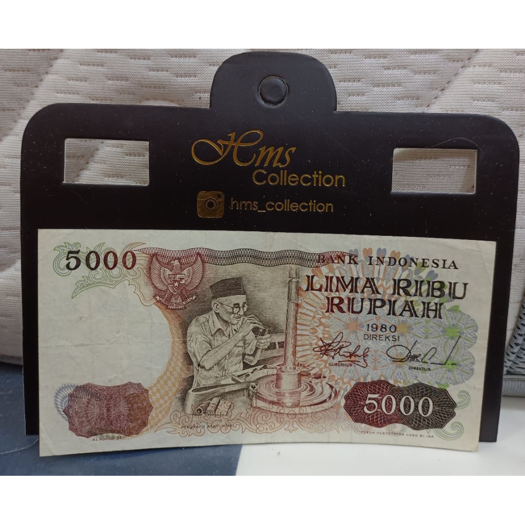 Uang Kuno Asah intan 5000rupiah langka