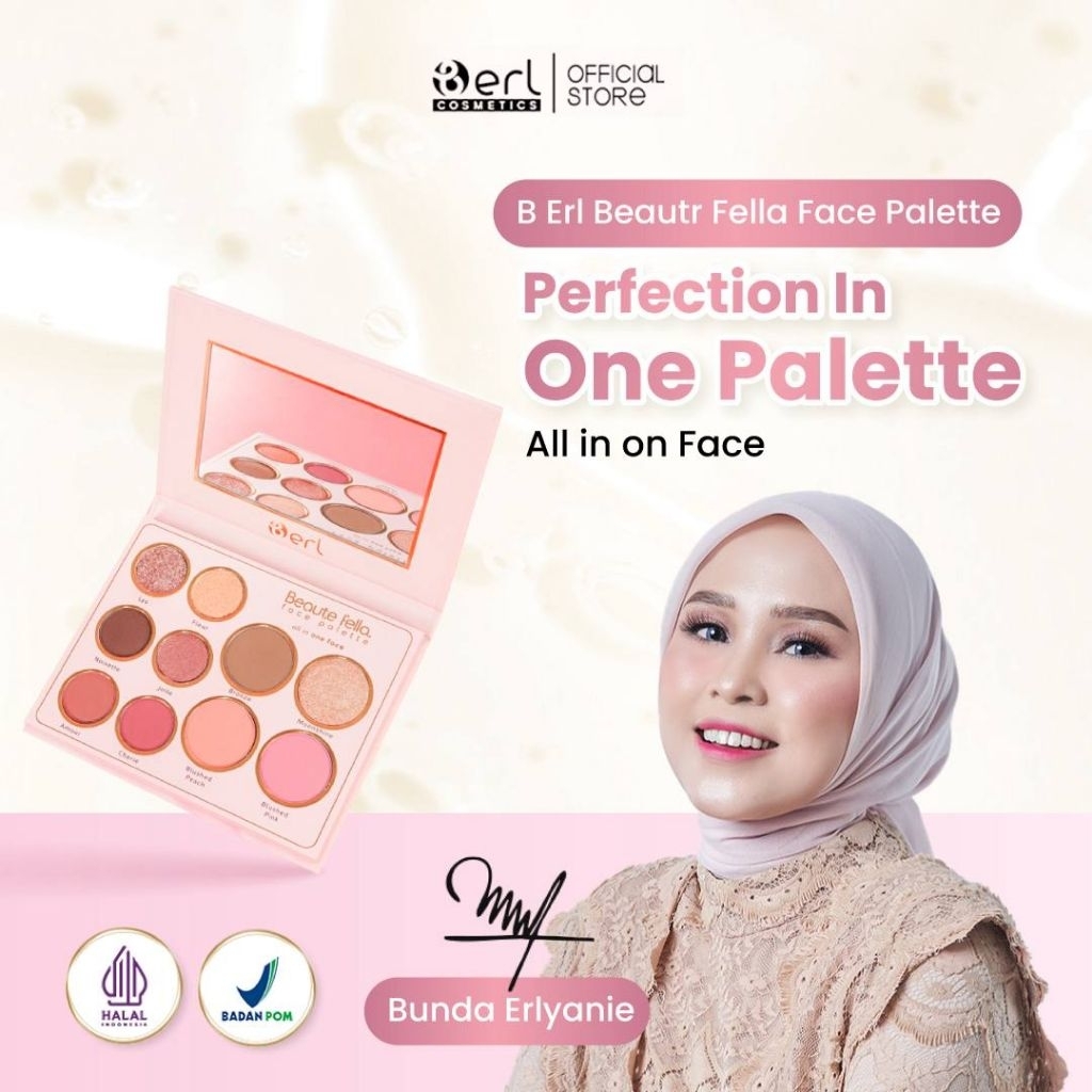 [ TERLARIS / PAKET MAKEUP LENGKAP ]EYESHADOW HIGHLIGHTER BRONZER DALAM 1 KEMASAN / B ERL BEAUTE FACE