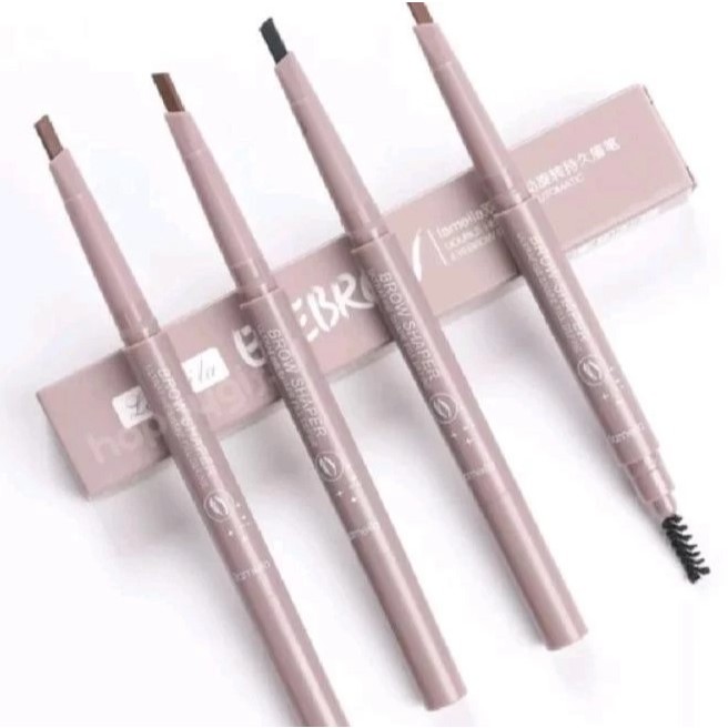Pensil Alis Eyebrow 2 in 1 Kepala Ganda 7 Warna Ungu Muda Lilac