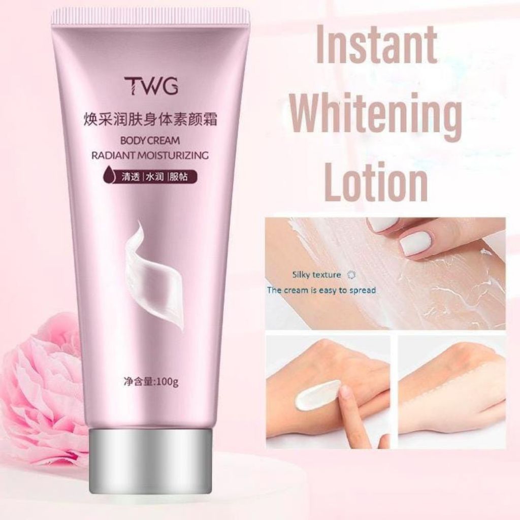 TWG Lotion Pemutih Badan Botol Pink - Body Lotion Whitening TWG - TWG Body Cream 10G - Body Lotion P