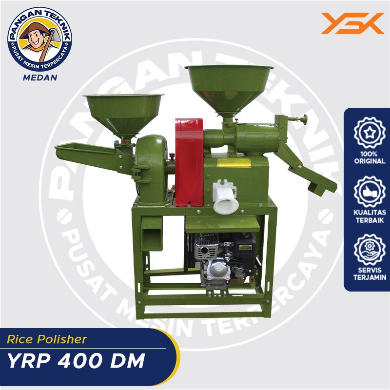 YRP 400 DM YASUKA RICE POLISHER | Combine Rice Mill - YASUKA YRP 400 DM | MESIN GILING PADI DAN PENE