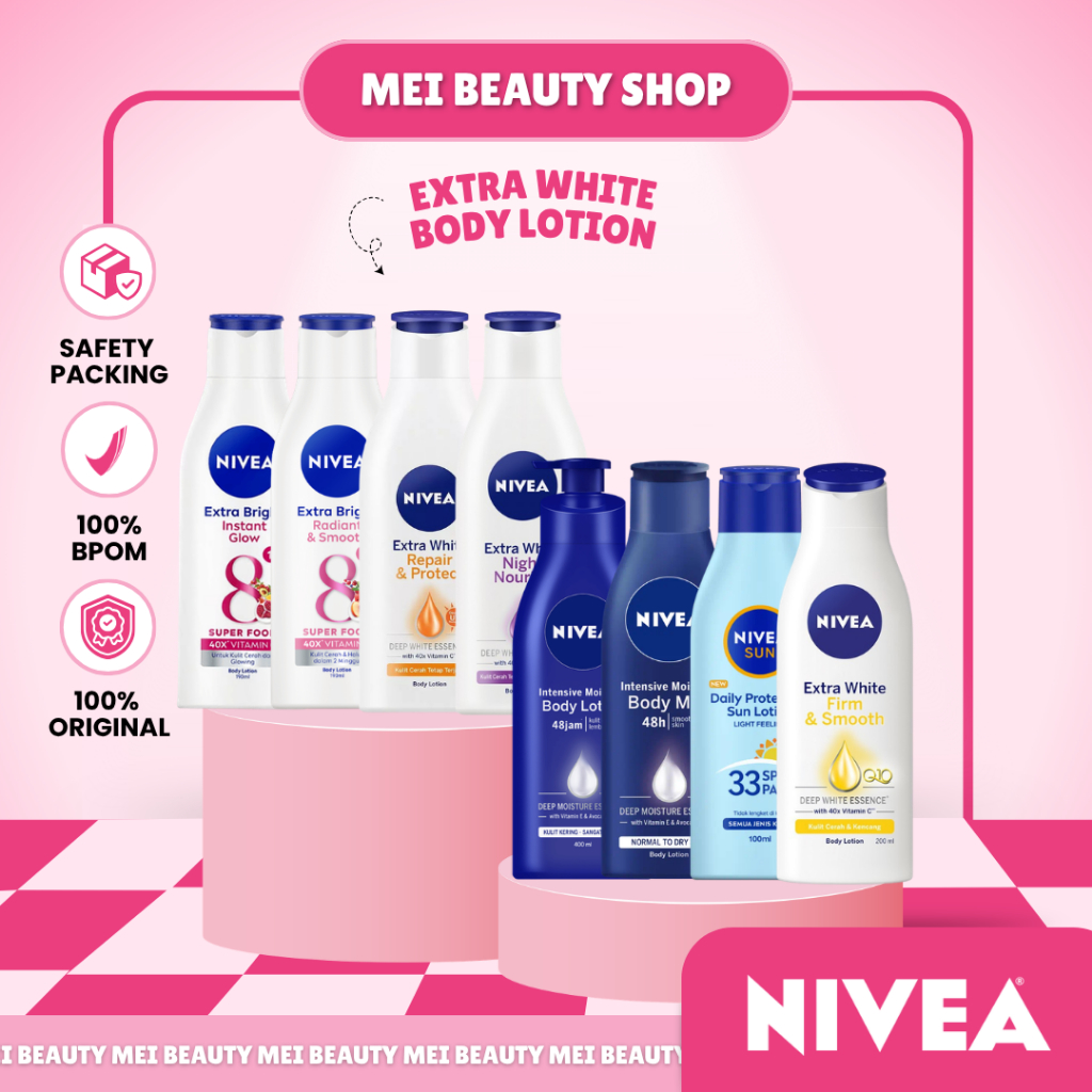 NIVEA Extra White Body Lotion  - Nivea Body Lotion Extra White