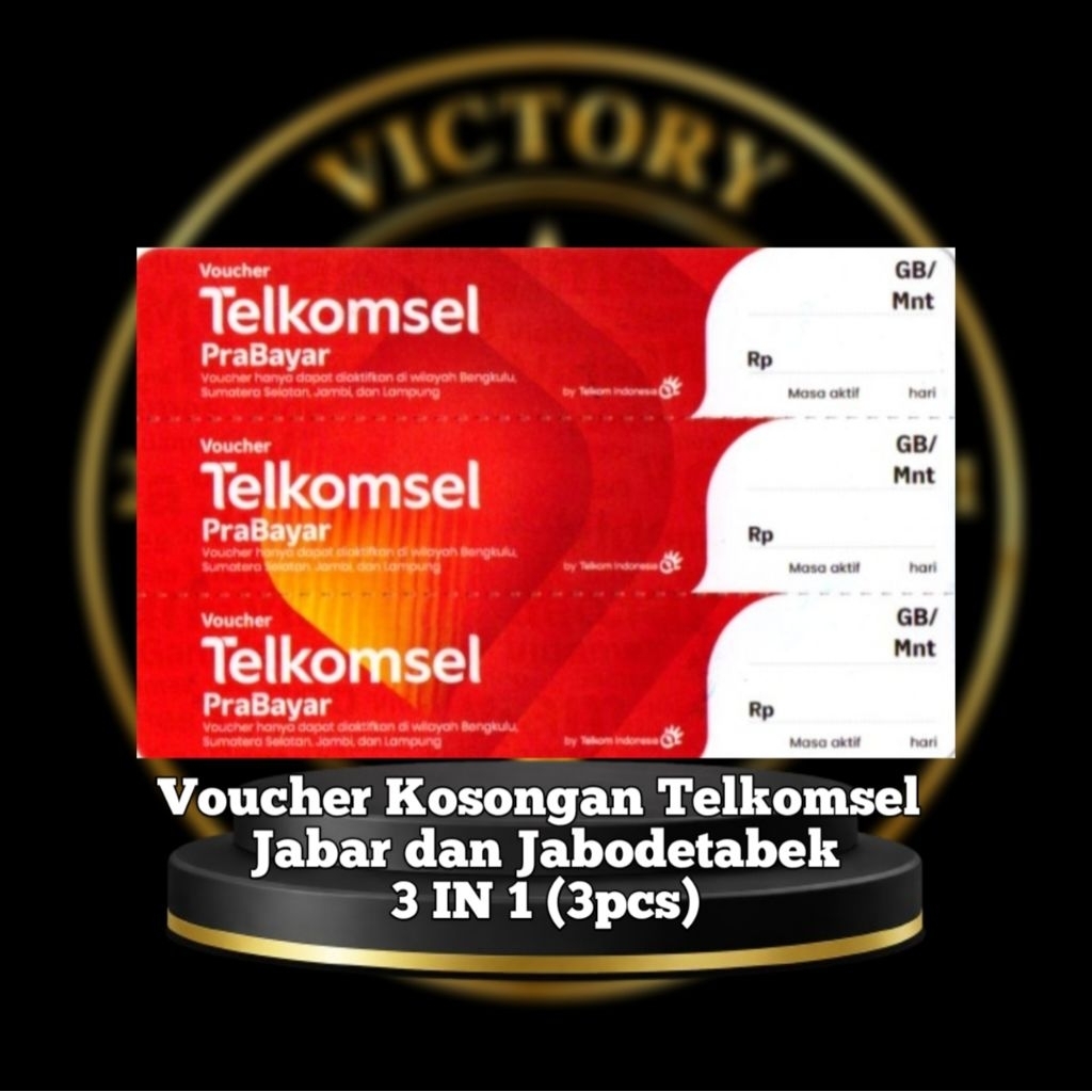 Voucher kosong Telkomsel 3 SN murah jabar / Voucher Blank Telkomsel 1 Ikat / Voucher Zero Telkomsel 