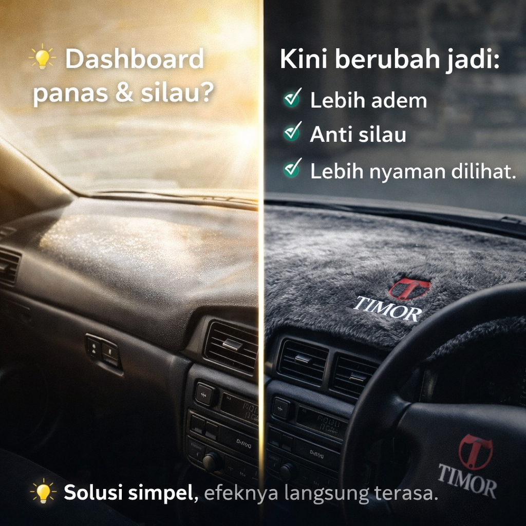 HARGA DISKON KARPET ALAS DASHBOARD BULU RASFUR MOBIL TIMOR CUSTOM NAMA Anti Silau Lembut Nyaman