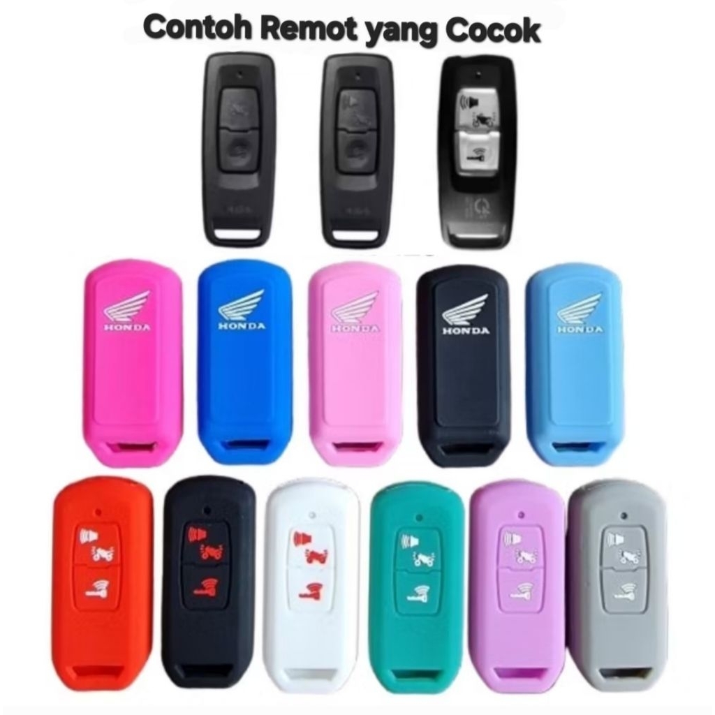 003 Silikon Cover Kunci Remot Motor Honda PCX 160 ADV 160 New Vario 125 160 Stylo Scoopy Tahan Air P