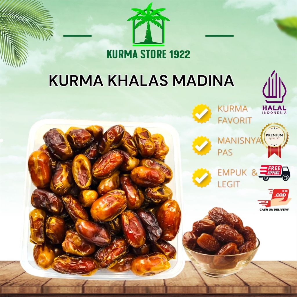 KURMA KHALAS 1kg / KURMA KHALAS / KURMA MURAH / KHALAS AL SAAD / KURMA KHALAS