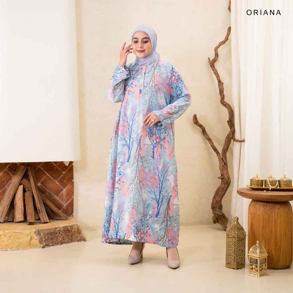 KUALITAS SUPER ORIANA - Daster Panjang LAIQA Daster Gamis Collection Busui Hijab Friendly 2026