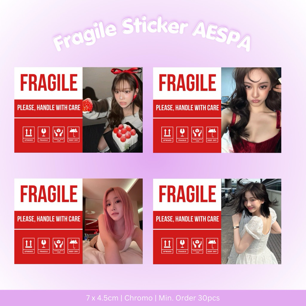 Sticker AESPA | Fragile Sticker KPOP | Fragile Sticker AESPA