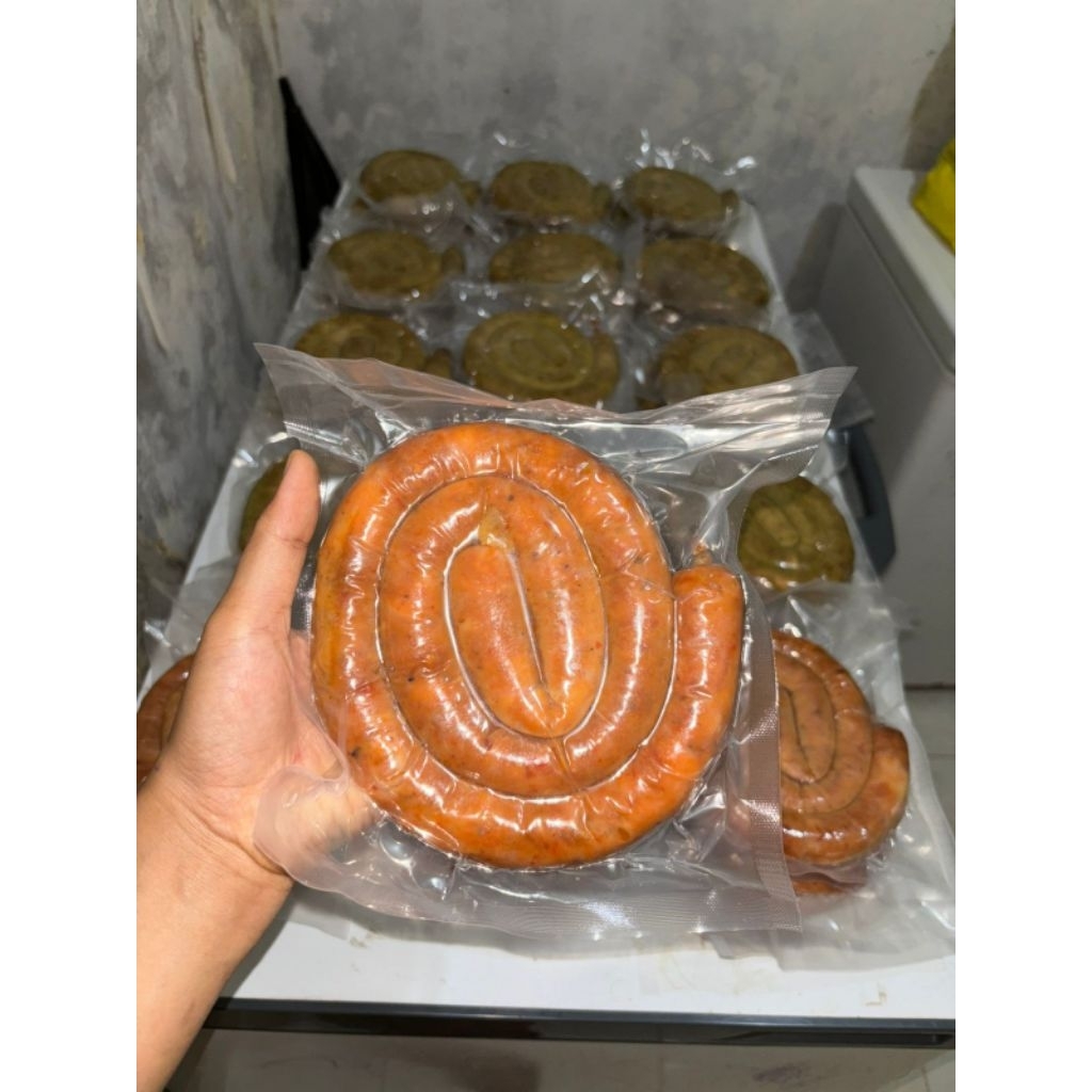 URUTAN AYAM BUMBU BALI PEDAS | SOSIS AYAM KHAS BALI VARIAN PEDAS