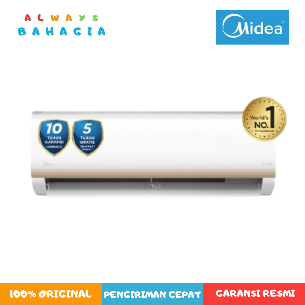 Midea MSIAF-09CRDN AC Inverter iECO Mode - Follow Me - Super Ionizer - Self Cleaning 1 PK