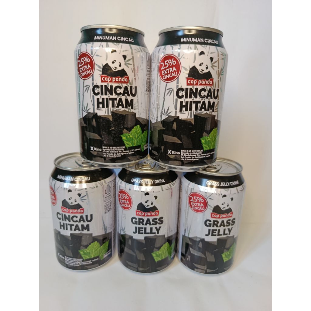 Minuman kaleng panda, minuman kaleng cincau hitam, minuman kaleng sarang burung 310 ml