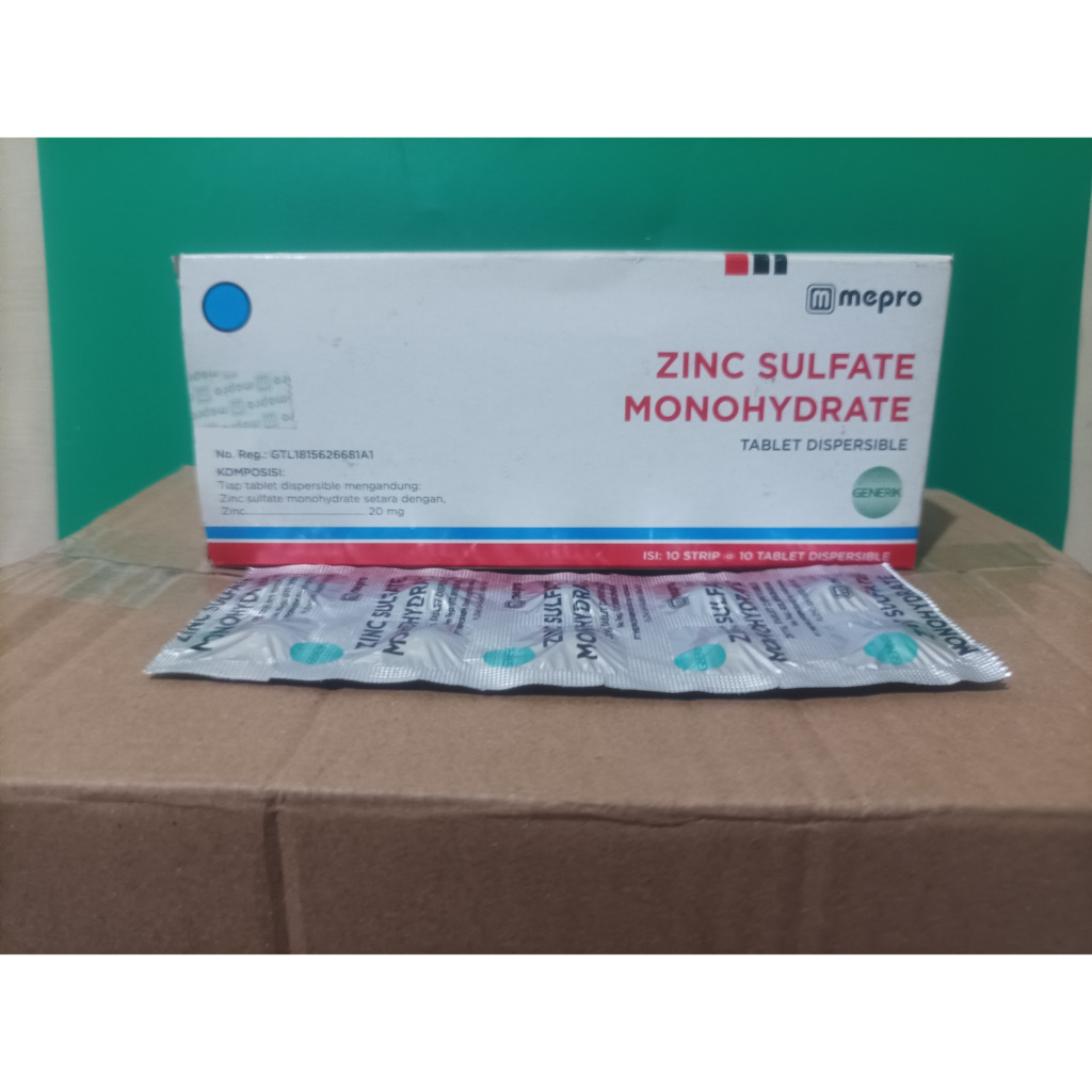 Zinc Sulfate Monohydrate Tablet 20mg Suplemen Tambahan untuk Diare