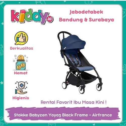 SEWA DI KIDDY.ID  Stokke Babyzen Yoyo3 Black Frame – Airfrance