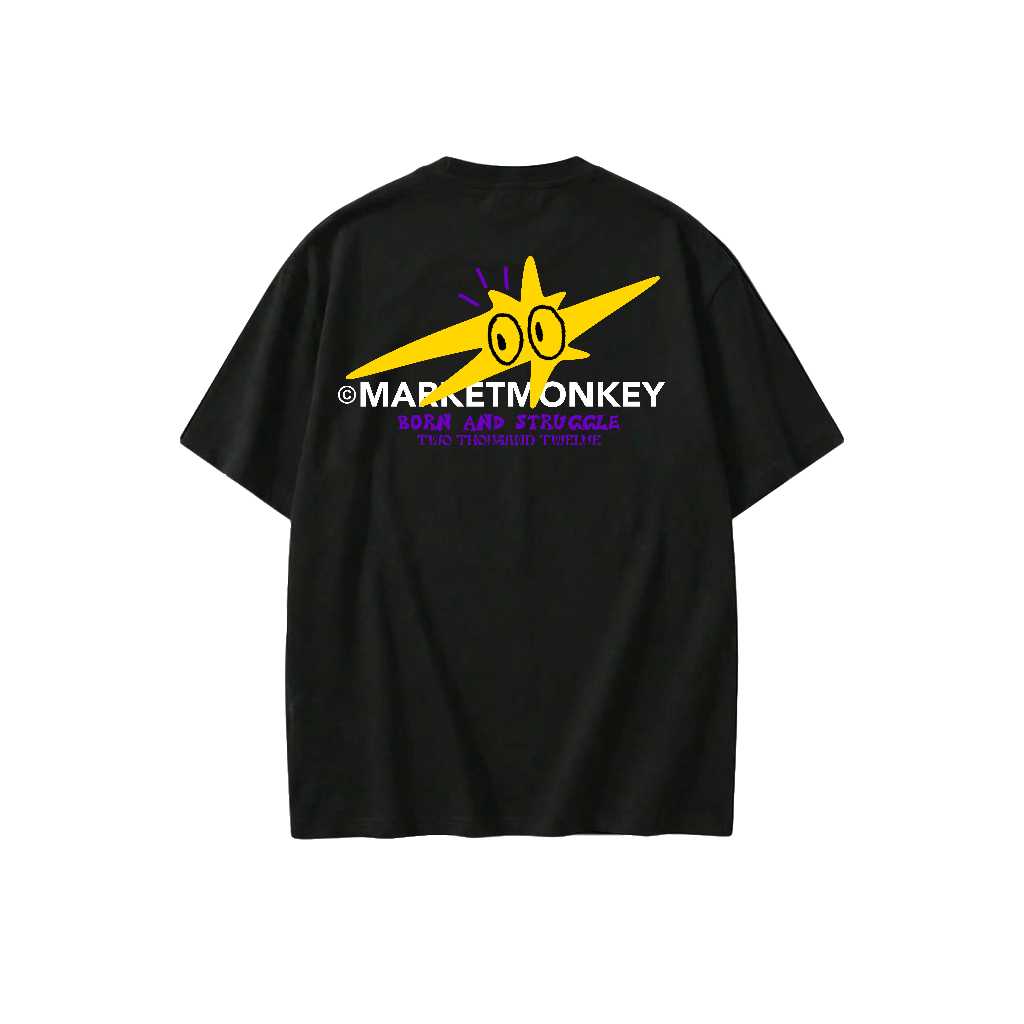 Market Monkey Kaos Pria Monks Struggle Cotton Combed 20s