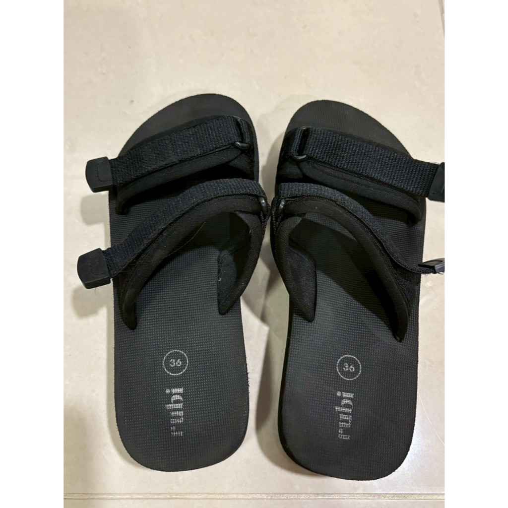 RUBI SANDAL & MULES FRANKIE DOUBLE STRAP SLIDE Black