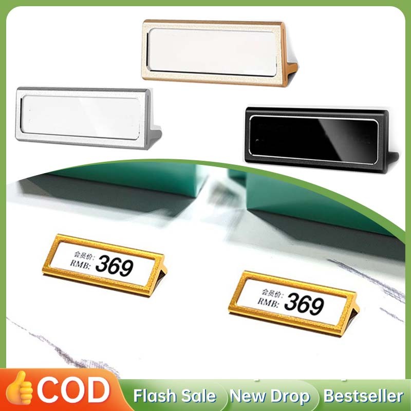 Label Harga Display Price Label Holder Tag Harga Price Tag Holder Rak Stand Display Label Holder Log